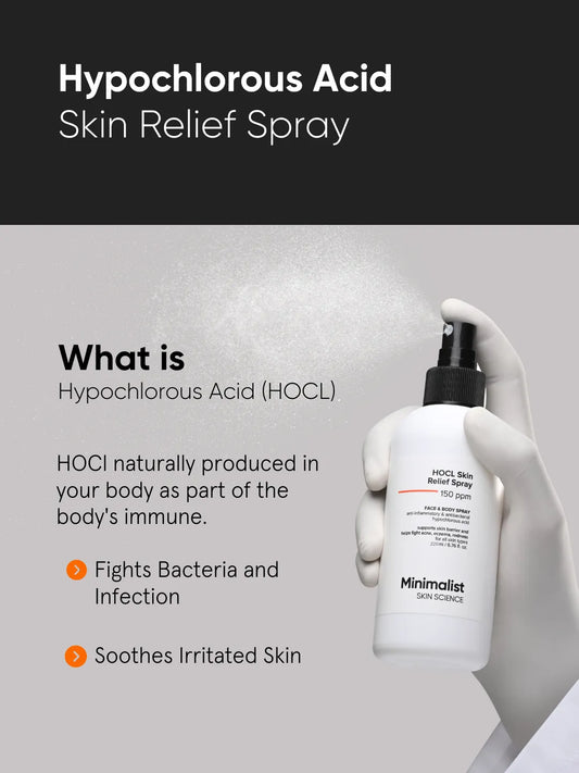 Minimalist HOCI Skin Relief Spray 150ppm