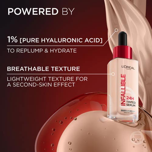 Loreal 2-in-1 Tinted Serum (Skincare with Coverage) having instant glow, moisturizer and plumper skin