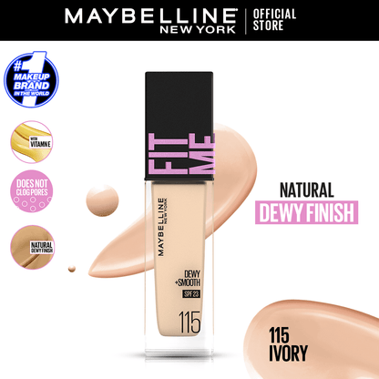 Maybelline New York Fitme Dewy & Smooth Liquid Foundation