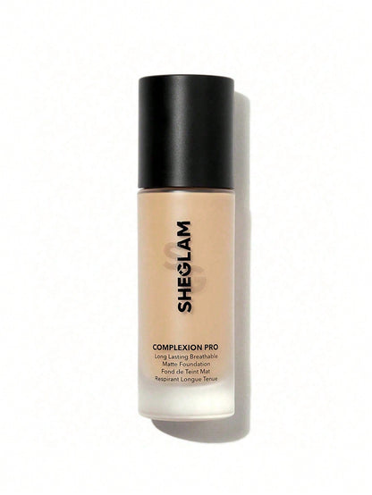 SheGlam Complexion Pro Long Lasting Breathable Matte Foundation and Get Blender Free