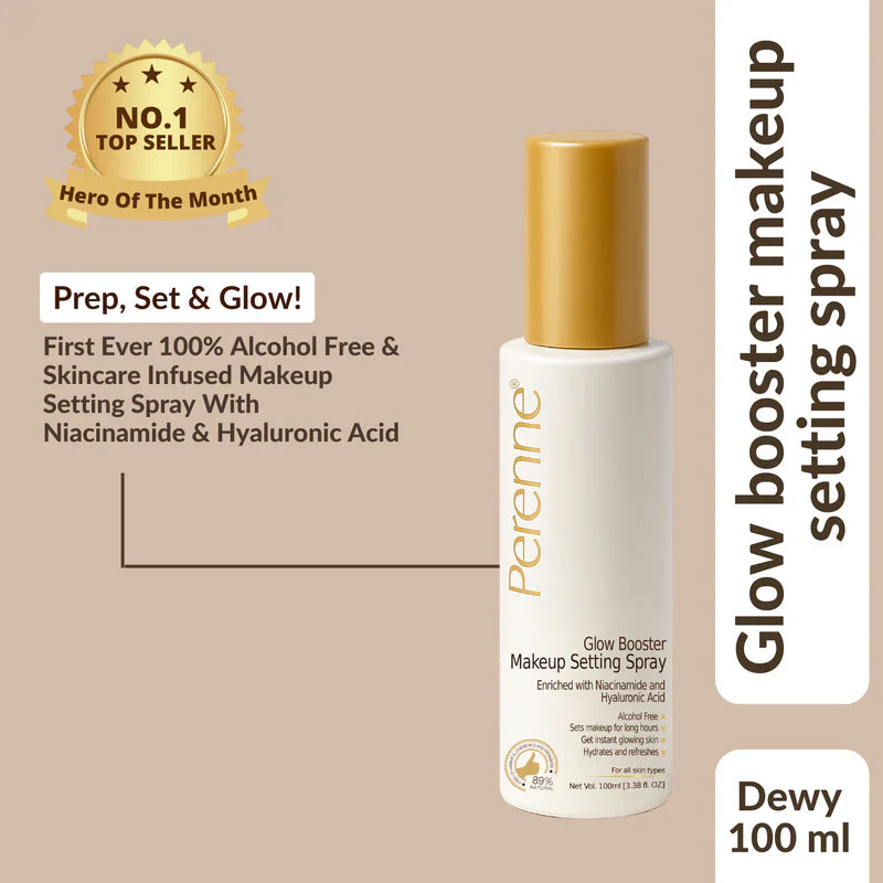 3-in-1 Glow Booster Makeup Setting Spray - Prep, Set & Glow!