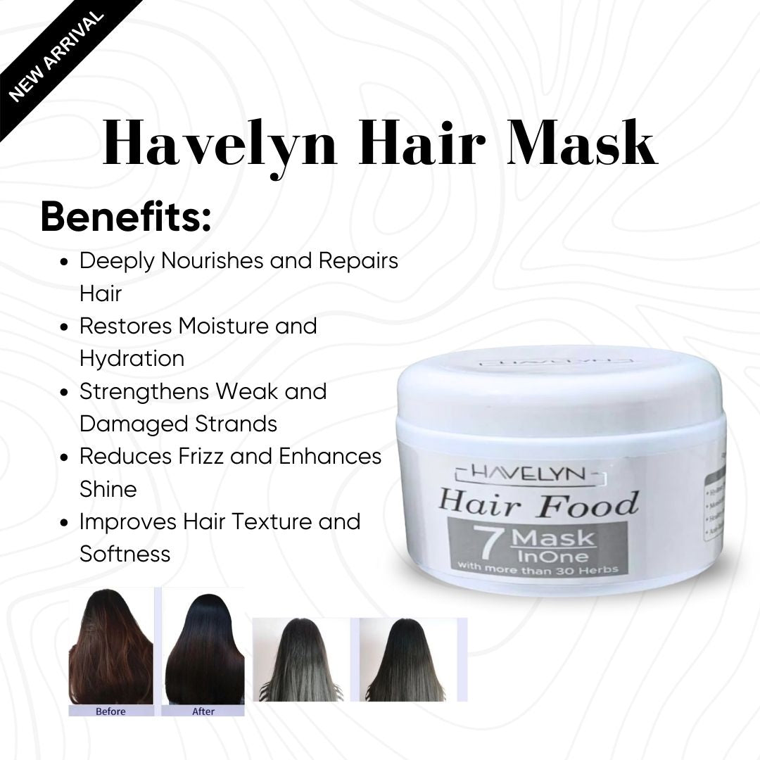 4 in 1 Havelyn deal - Includes Hair Food Oil, Onion & Rosemary Extracts Hair Shampoo, Hair Serum and Hair Mask.