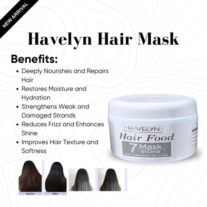 4 in 1 Havelyn deal - Includes Hair Food Oil, Onion & Rosemary Extracts Hair Shampoo, Hair Serum and Hair Mask.