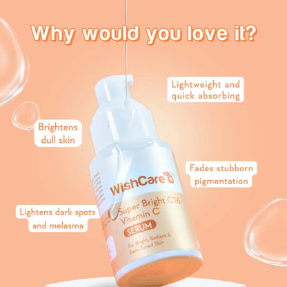 Super Bright Vitamin C16 Serum (Clear, Even Tone & Super Bright Skin)