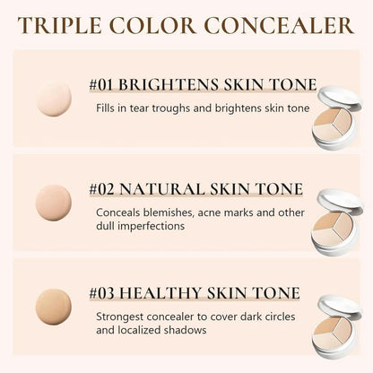 3-in-1 Concealer Pot – Correct, Contour & Highlight in One Swipe