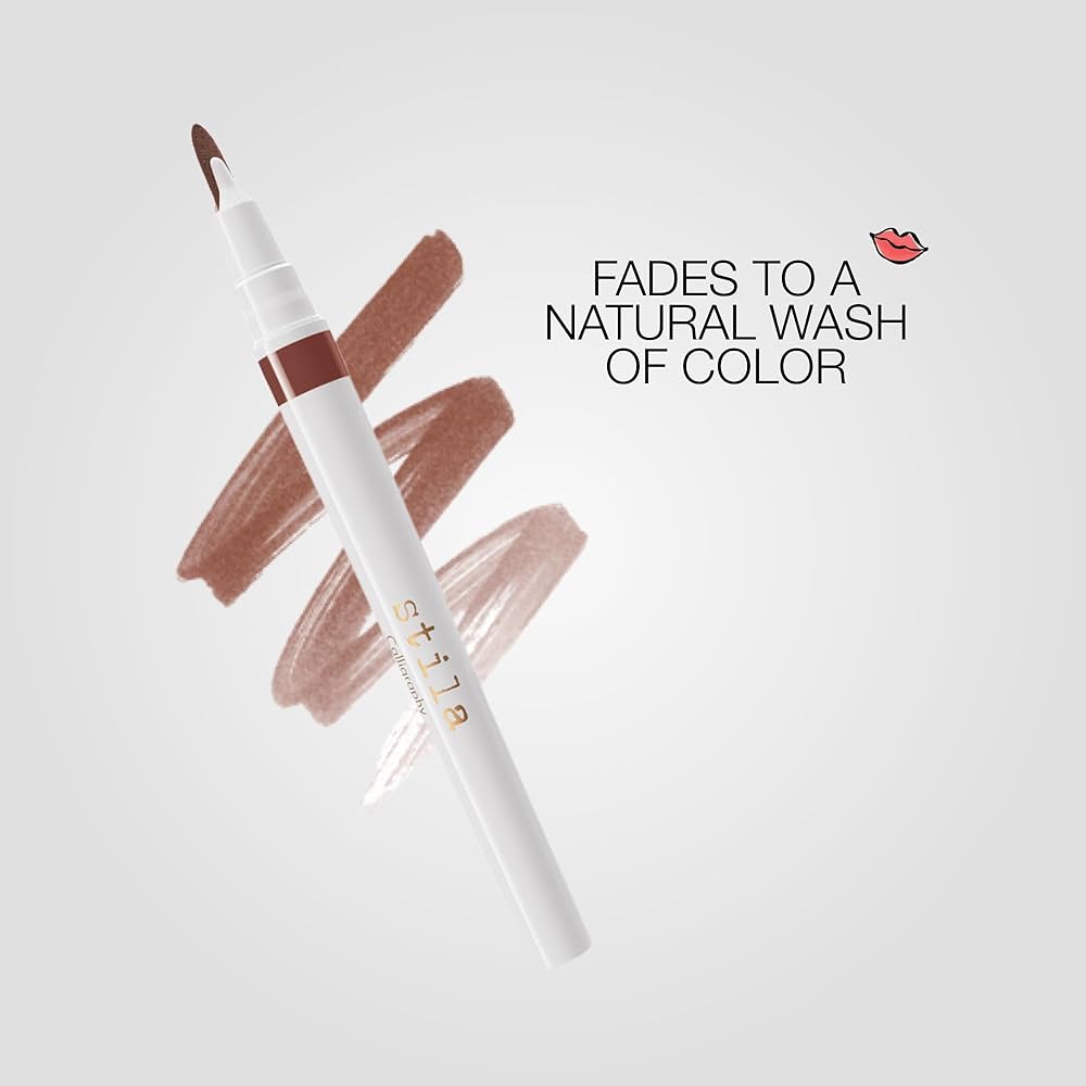 2 in 1 Lip Stain Pen by Stila (Lip liner + Lipstick) - Super Long-lasting & Waterproof