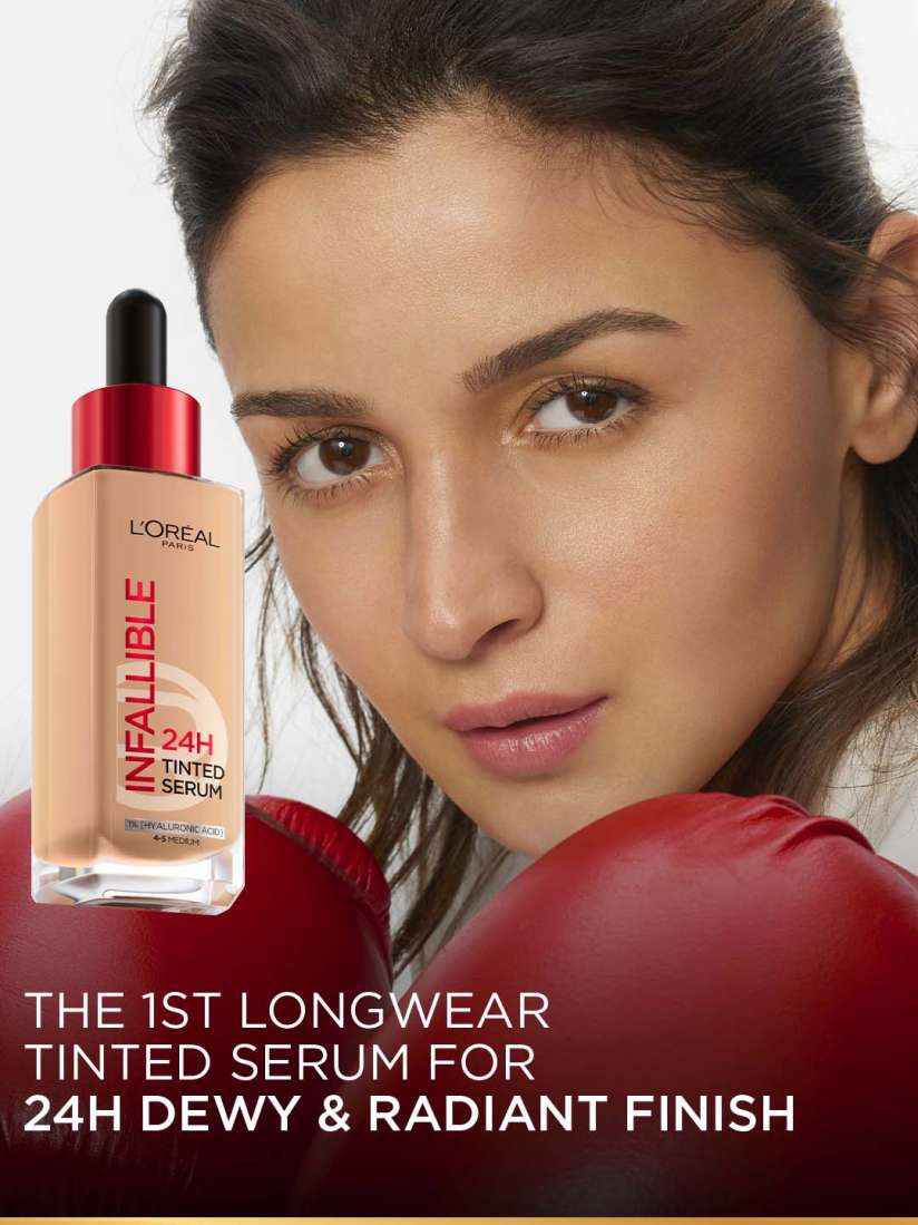 Loreal 2-in-1 Tinted Serum (Skincare with Coverage) having instant glow, moisturizer and plumper skin