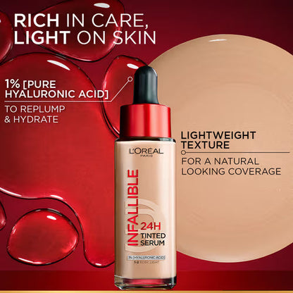 Loreal 2-in-1 Tinted Serum (Skincare with Coverage) having instant glow, moisturizer and plumper skin