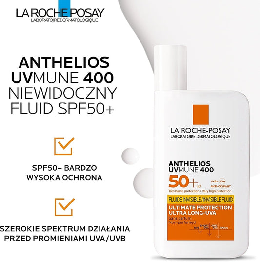 La Roche-Posay Anthelios Invisible Fluid SPF50+ Sunblock