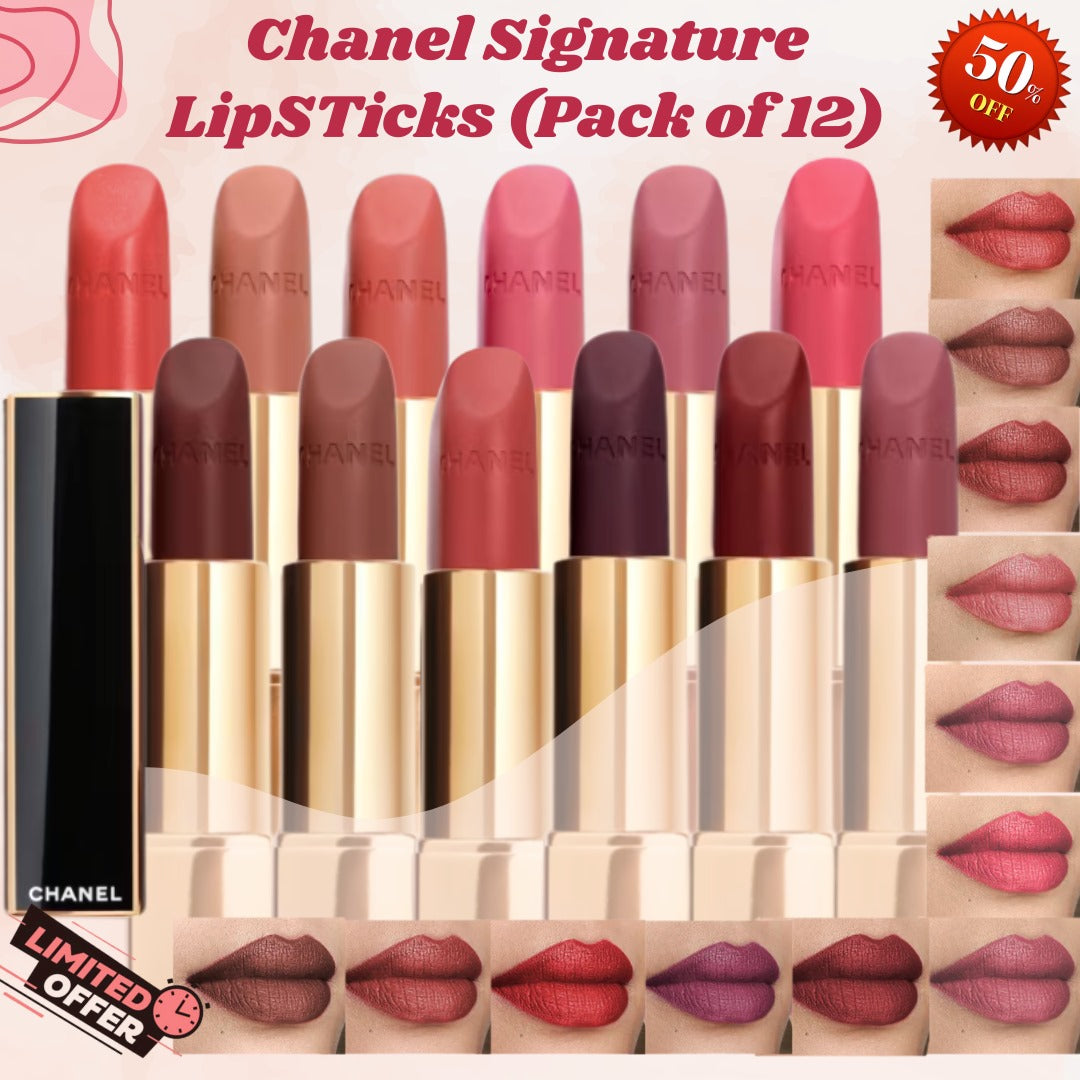 Chanel's Signature lipsticks - Velvet Matte & Super long-lasting