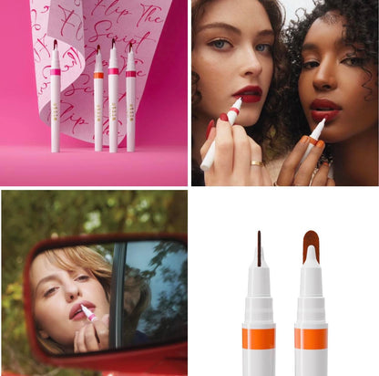 2 in 1 Lip Stain Pen by Stila (Lip liner + Lipstick) - Super Long-lasting & Waterproof