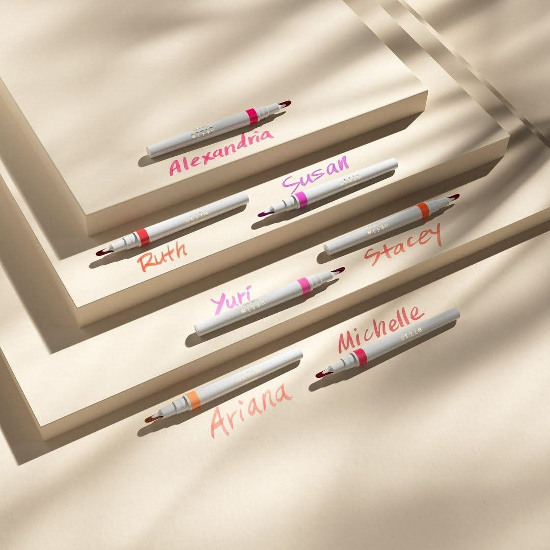 2 in 1 Lip Stain Pen by Stila (Lip liner + Lipstick) - Super Long-lasting & Waterproof