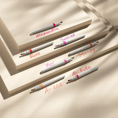 2 in 1 Lip Stain Pen by Stila (Lip liner + Lipstick) - Super Long-lasting & Waterproof