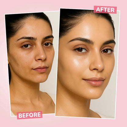 Flicka Silk Touch 3 in 1 Moisturizer and Primer for Face | Long-Lasting, Flawless and Dewy Makeup Base | Pore Minimizer | All Skin Types