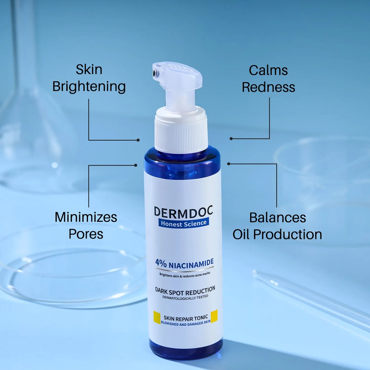 DERMDOC by Purpile 4% Niacinamide Skin Repair Tonic Facial Spray (100 ml)