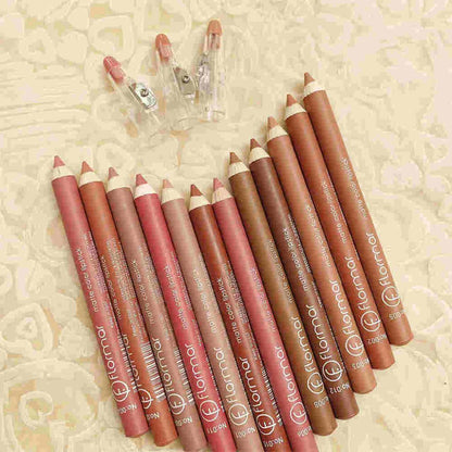 Buy Pack of 12 Matte Lipsticks & Get 12 Flormar Pencils Free