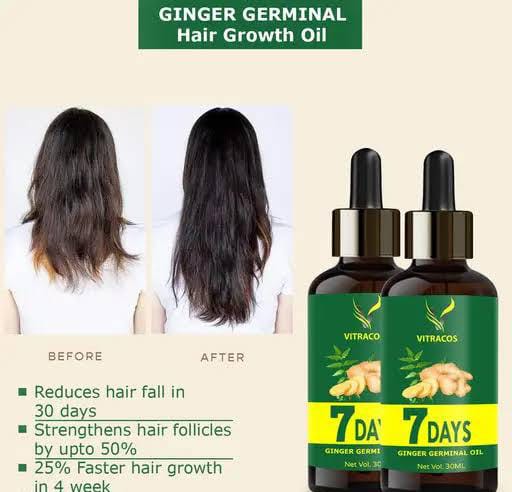 Hair Regrowth Deal - include karseell hair mask, 7 days Ginger Hair Oil and Drama Roller