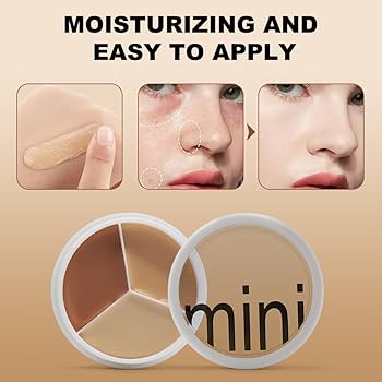 3 in 1 concealer with FREE Blending Brush - For Brightening, Concealing & Contouring